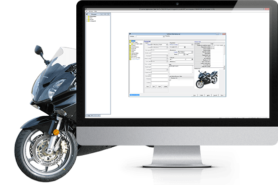 motorcycle shop software